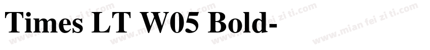 Times LT W05 Bold字体转换